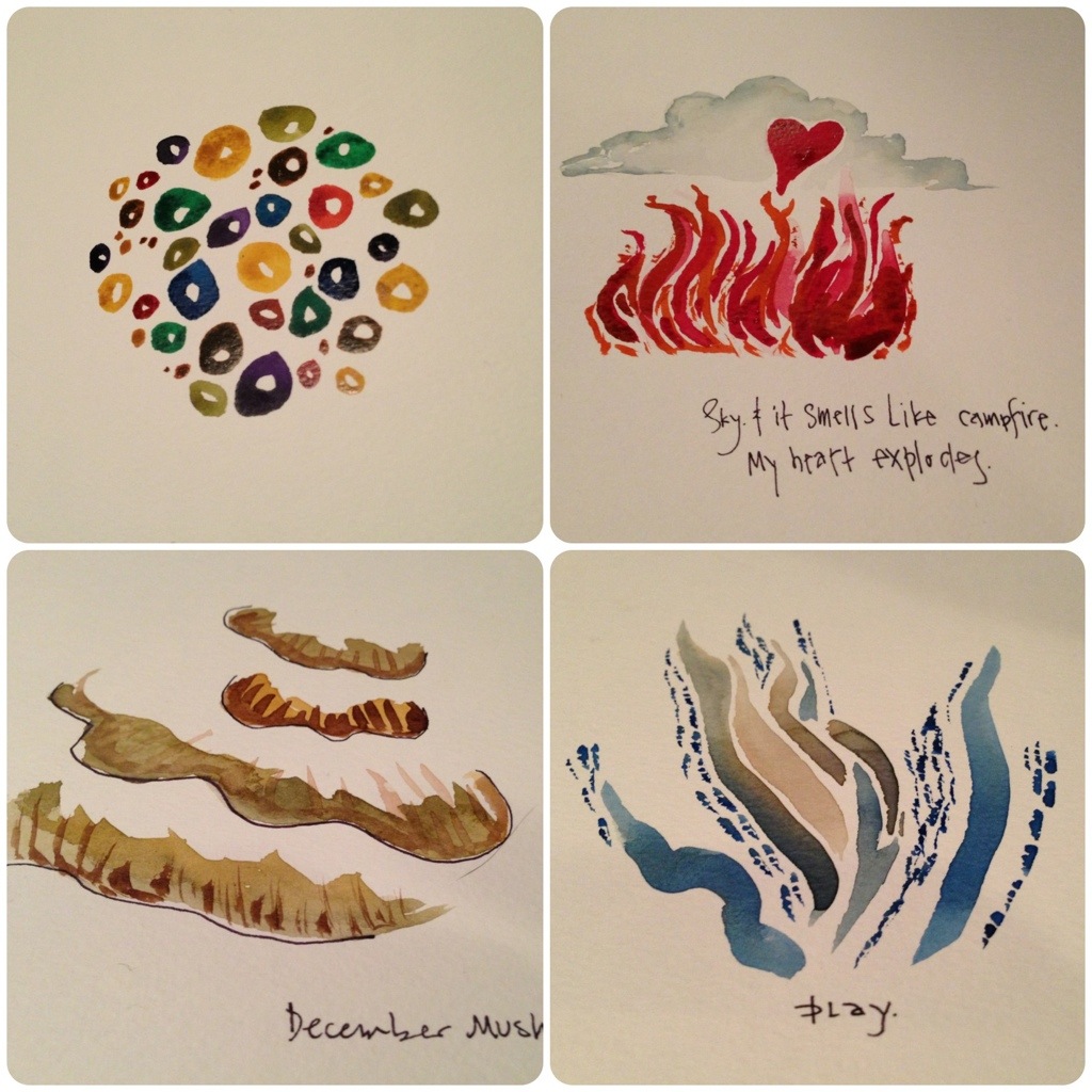 4 watercolors by sara mcguyer