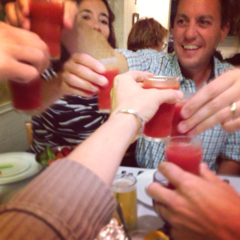 tomato juice toast