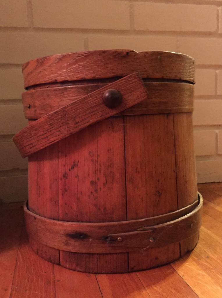 In other a-ha moments today, I "visualized" my actually bucket for the first time today. Is yours a tin pail? An old wooden one like mine? Something else?