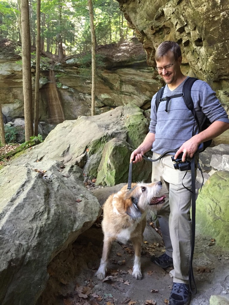 Louie and Brüski, ready for adventure.