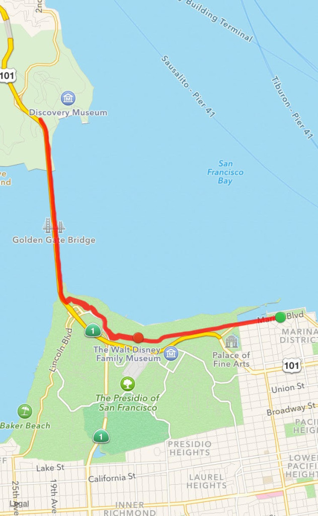 Our SF run path.